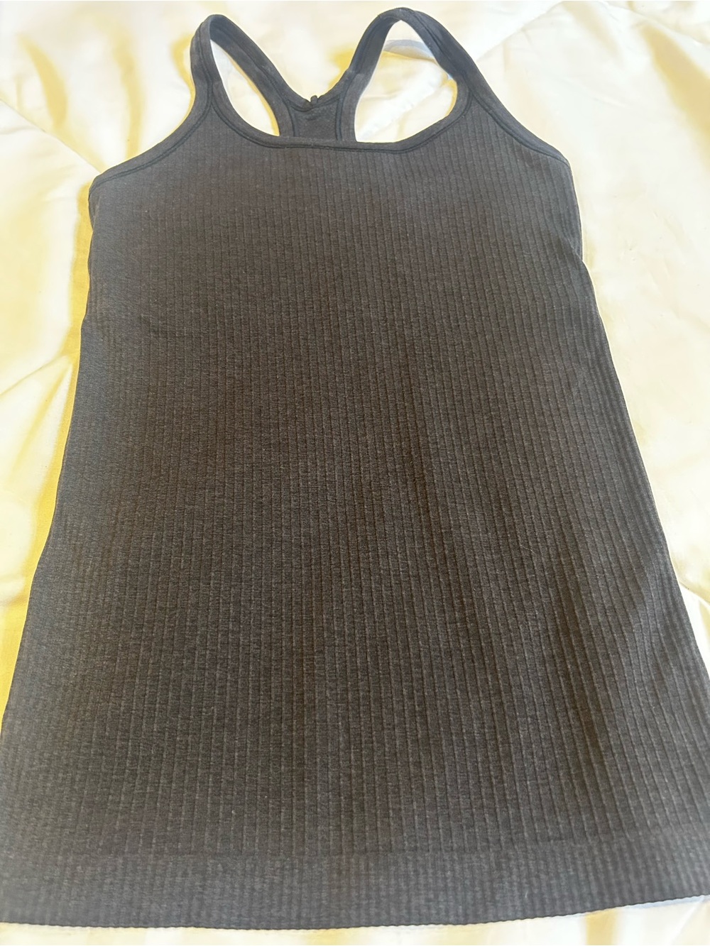 lululemon athletica Black Ribbed Racerback Tank